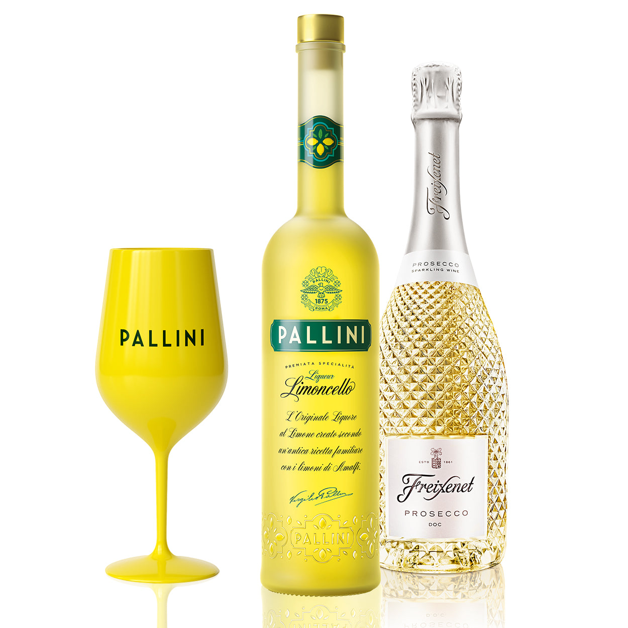 Pallini Spritz Bundle: Limoncello + Prosecco + Spritz Glass